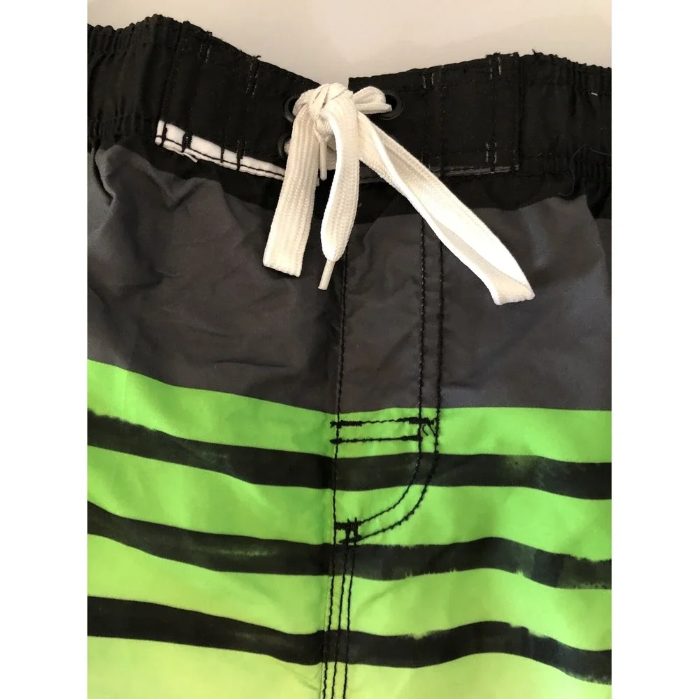 Kanu Surf Boys' Board Shorts UPF 50+ Beach Swim Trunk, BlackGreen,‎ XL 18-20